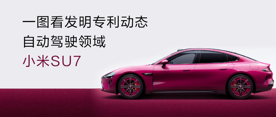  一圖看發(fā)明專利動態(tài)｜自動駕駛領域——小米SU7